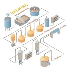 Set of Beer Infographic elements with icons Vector Image