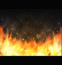 Fire and Flame Frame Royalty Free Vector Image