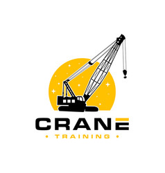 Crawler crane Royalty Free Vector Image - VectorStock