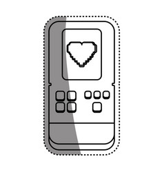 Tetris videogame console Royalty Free Vector Image