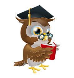 Professor owl Royalty Free Vector Image - VectorStock