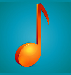 3d music note Royalty Free Vector Image - VectorStock