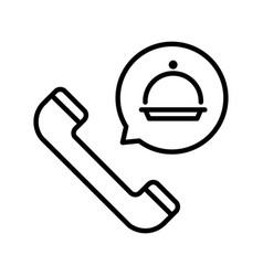 Phone menu neon sign Royalty Free Vector Image