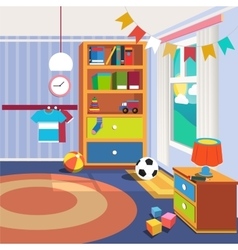 Bedroom cartoon of isometric Royalty Free Vector Image