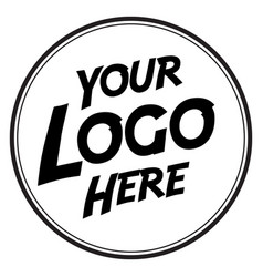 Your logo here placeholder symbol Royalty Free Vector Image