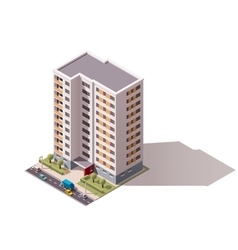 Isometric building Royalty Free Vector Image - VectorStock