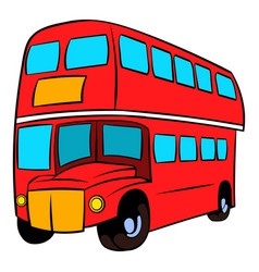 Cartoon doubledecker Royalty Free Vector Image