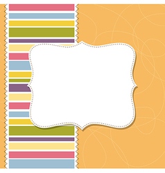 Template frame design for greeting card Royalty Free Vector