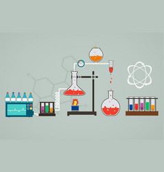 Chemistry infographic Royalty Free Vector Image