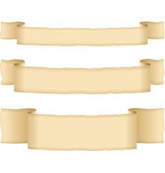 Vecror set paper origami banners Royalty Free Vector Image