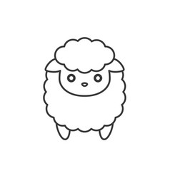 Cute sheep cartoon character for chinese zodiac Vector Image