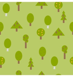 Forest seamless pattern Royalty Free Vector Image