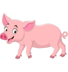 Cute Pig Cartoon Royalty Free Vector Image - Vectorstock