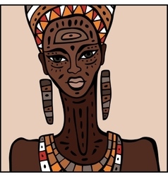 African woman portrait Royalty Free Vector Image