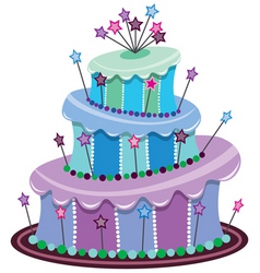 Birthday cake Royalty Free Vector Image - VectorStock