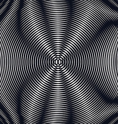 Op art moire pattern Relaxing hypnotic background Vector Image