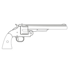 Wild west revolver Royalty Free Vector Image - VectorStock