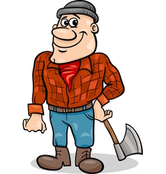 Fairy tale lumberjack coloring page Royalty Free Vector