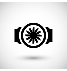 Ventilation pipe icon Royalty Free Vector Image
