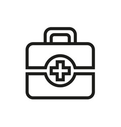 First aid icon on white background Royalty Free Vector Image