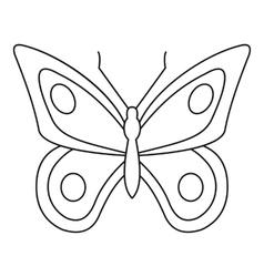 Aphantopus butterfly icon outline style Royalty Free Vector