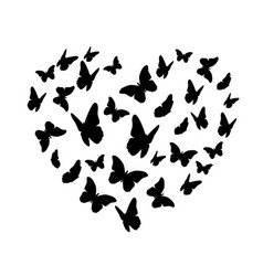 Butterfly silhouette Royalty Free Vector Image