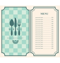 Empty Menu Template from cdn4.vectorstock.com