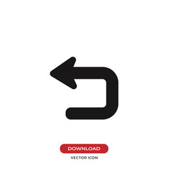 Return button icon Royalty Free Vector Image - VectorStock