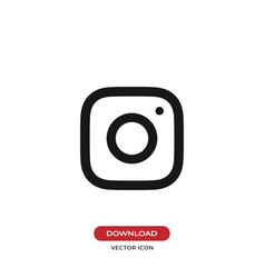 Instagram Logo Black And White Vector Images Over 390