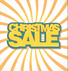 Big xmas sale banner on colorful half tone dotted Vector Image