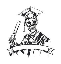 skull graduation cap