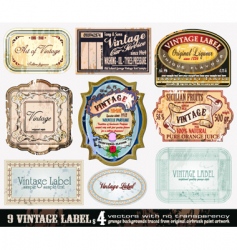 Vintage labels collection set Royalty Free Vector Image