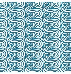 Abstract seamless pattern with asian man on boat Vector Image