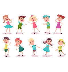 Group of kids Royalty Free Vector Image - VectorStock