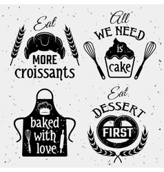 baking sayings vector images