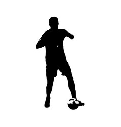 Cristiano ronaldo silhouette Royalty Free Vector Image