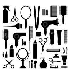 Hairdressing Equipment Royalty Free Vector Image