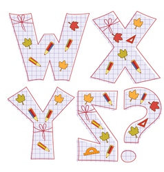 Letter maze w this worksheet helps kids recognize Vector Image