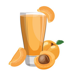 Fresh color fruit and juice Royalty Free Vector Image