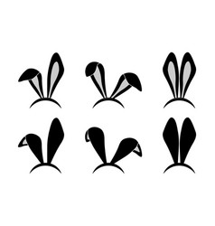 Easter bunny ears mask Royalty Free Vector Image
