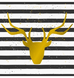 Deer heads and diamonds abstract seamless pattern Vector Image