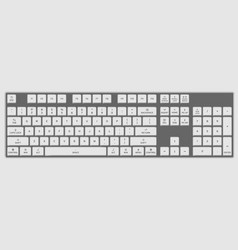 Laptop Keyboard Letters And Buttons Royalty Free Vector