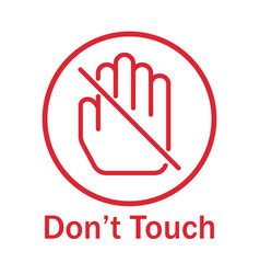 Do not Touch Warning Sign Vector Images (over 420)