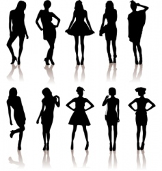 Fashion models Royalty Free Vector Image - VectorStock