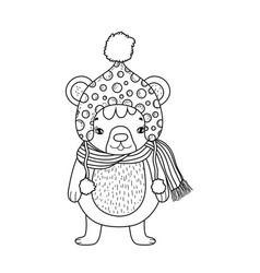 Cute cartoon teddy bear Royalty Free Vector Image