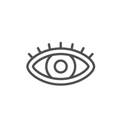 Eye Line Icon Royalty Free Vector Image - Vectorstock