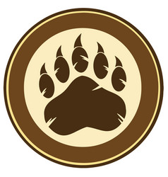 Brown Paw Print Royalty Free Vector Image - VectorStock