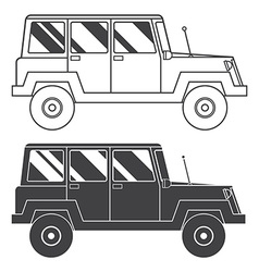 Jeep & Outline Vector Images (84)