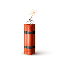 Dynamite Firecrackers Realistic Isolated Vector Image Dynamite Firecrackers Realistic Isolated Vector Image