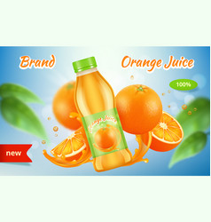 Orange juice Royalty Free Vector Image - VectorStock
